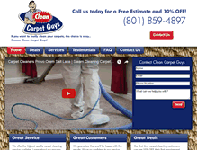 Tablet Screenshot of cleancarpetguys.com